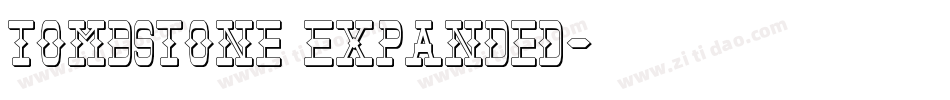 Tombstone Expanded字体转换